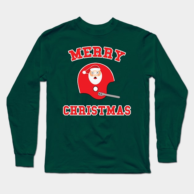 Surprised Santa Single Bar Long Sleeve T-Shirt by HelmetAddict